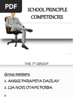 School Principal Competencies (Group 7)