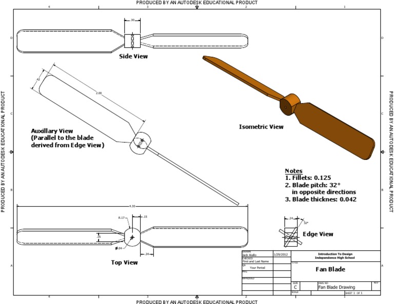 2013 Fan Blade Drawing PDF