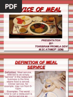 Definition of Meal Service... Promila