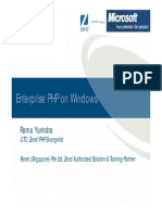 Enterprise PHP On Windows: Rama Yurindra Rama Yurindra