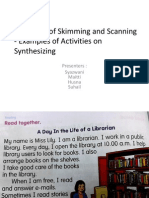 Example of Skimming and Scanning