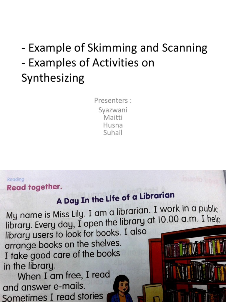 Example of Skimming and Scanning PDF