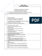 MF0003 Taxation Management MODEL PAPER