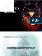 Sejarah Sastra Indonesia Modern