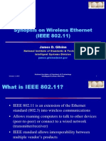 Synopsis On Wireless Ethernet (IEEE 802.11) : James D. Gilsinn