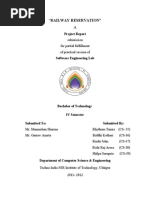 "Railway Reservation" A: Project Report