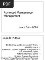 Advanced Maintenance Management: Jose K Puthur RCBS