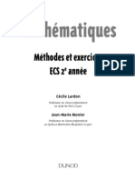 Mathématiques - Methodes Et Exercices ECS 2