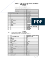 114161416 Answer Key for Ielts General Reading