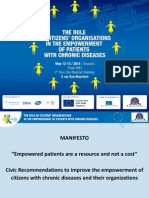 Manifesto for the empowerment of chronic patients