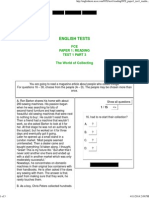 English Tests - Fce - Reading - Part3