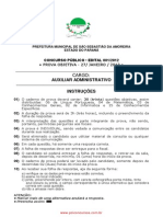 Concurso Auxiliar Administrativo São Sebastião