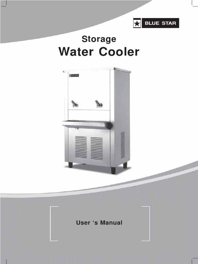 WaterCooler User Manual PDF Thermostat Valve