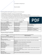 Cement Programme Preparation