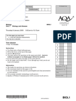 Biology AS AQA Unit 1 - Jan 09