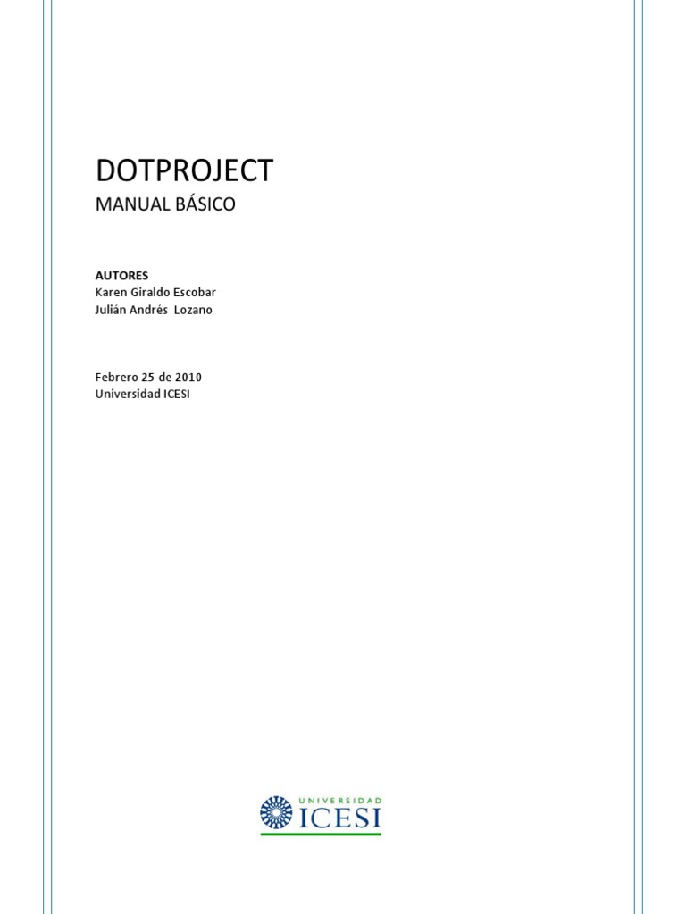 Guía Básica para Usar dotProject | PDF | Foro de Internet | Archivo de ...