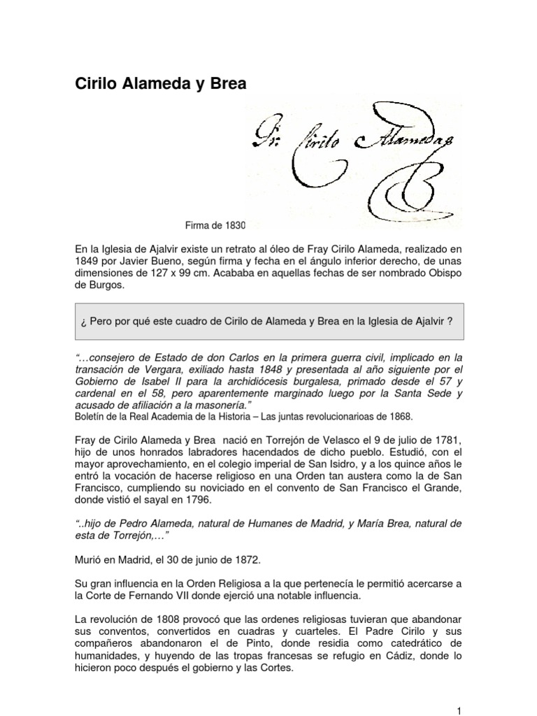 Cirilo Alameda y Brea PDF España Papa