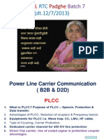 Lecture Notes On PLCC at MSETCL RTC Padghe Batch 7 (DT 12.7.13)