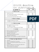 Grille de Relecture ARTICLE