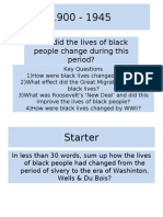 How Did The Lives of Black People Change During This Period?