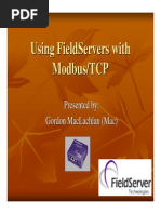 Using FieldServers in ModbusTCP Applications