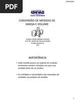 Aula 4 - Conversão de Medidas de Massa e Volume
