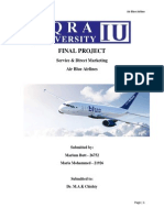 Air Blue Airline Final Project on Service & Direct Marketing Strategies