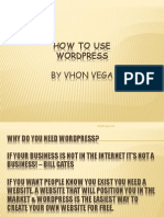 Vhon_Vega_How to Use Wordpress