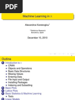 Machine Learning in R: Alexandros Karatzoglou