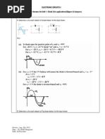 Electronic Circuits-1 QUESTION BANK - Answers For Unit 1 - Diode & Its Applications (Clippers & Clampers)