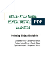 Evaluari de Mediu