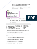 Cálculo de la corriente necesaria para depositar el cobre transferido de SX a electrolito