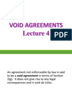 Void Agreements and Exceptions