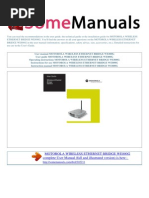 User Manual Motorola Wireless Ethernet Bridge We800g e