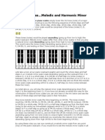 Piano Scales... Melodic and Harmonic Minor