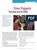 circle time puppets teaching social skills