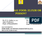 Present Day Food. Elixir or Poison?