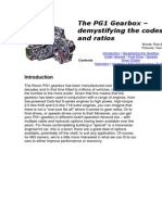 The PG1 Gearbox - Demystifying The Codes and Ratios