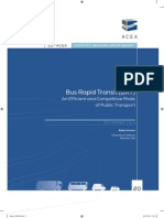 Bus Rapid Transit: An Efficient and Competitive Mode of Public Transport