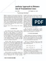 Wavelet Transform Approach To Distance: Protection of Transmission Lines