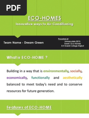 What Is Eco >> Eco Homes Ppt Air Conditioning Engineering Thermodynamics What Is Eco >> Eco Homes Ppt Air Conditioning Engineering Thermodynamics