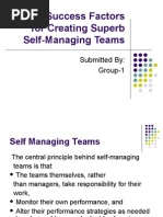 Self Managed Teams