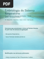 Embriologia Do Sistema Respiratório