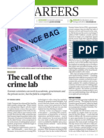 Careers: The Call of The Crime Lab