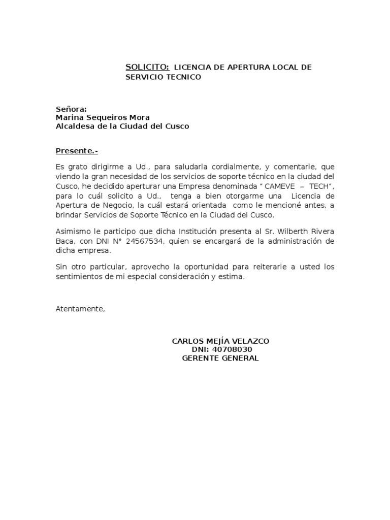 Carta Autorizacion