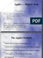 A Simple Applet - Digital Clock