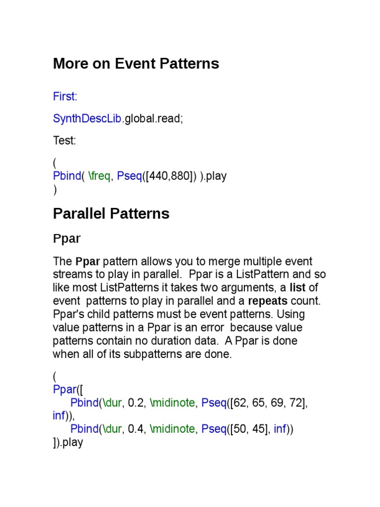 10 Be Vent Patterns | PDF | Computer Engineering | Computing
