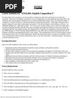 EnGL001 - English Composition I Syllabus