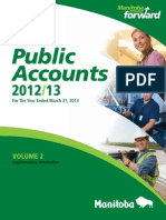 Public Accounts Manitoba 2012/13 For The Year Ended March 31, 2013