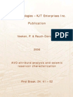 AVO Attibute Analysis Reservoir Characterization